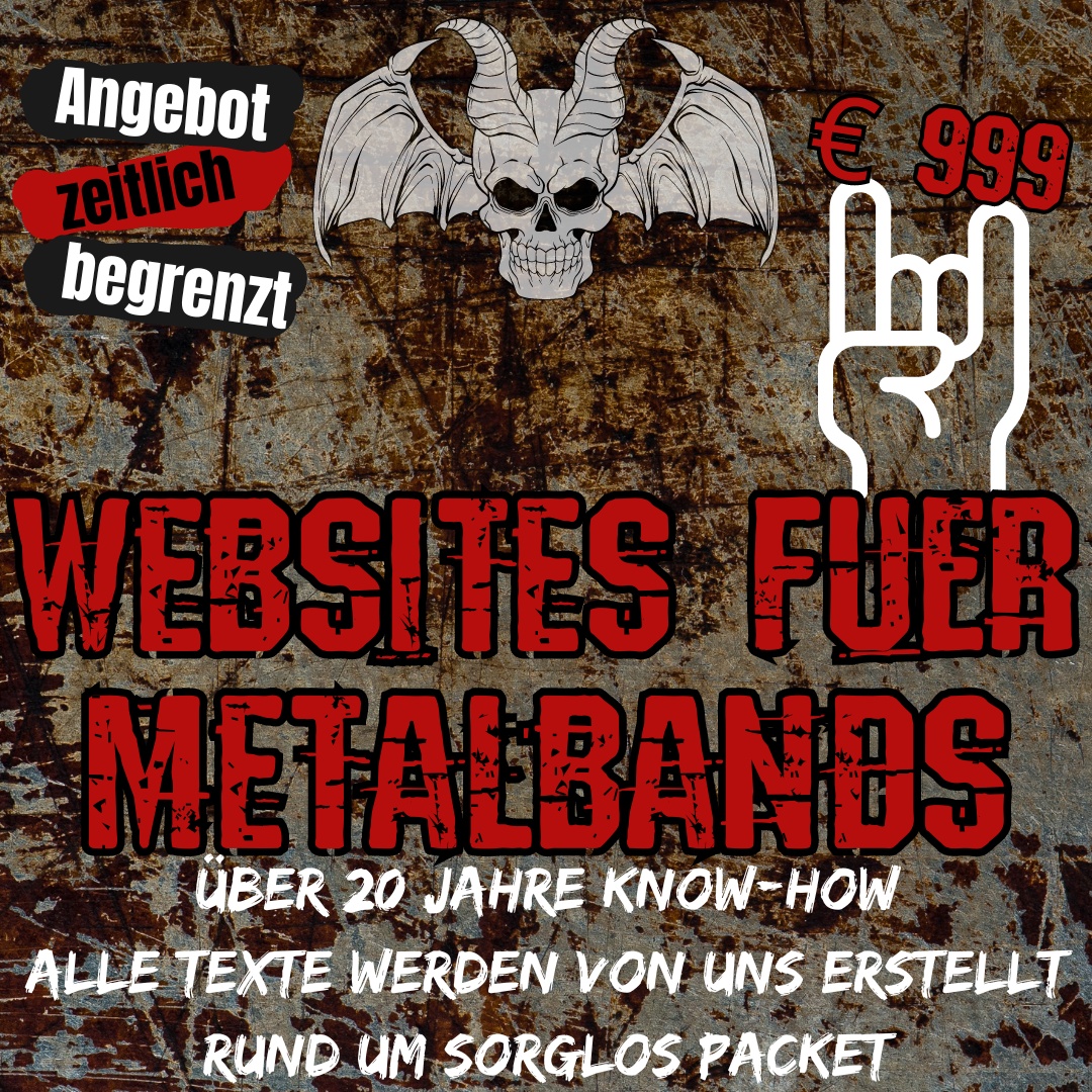 Website für Metalbands